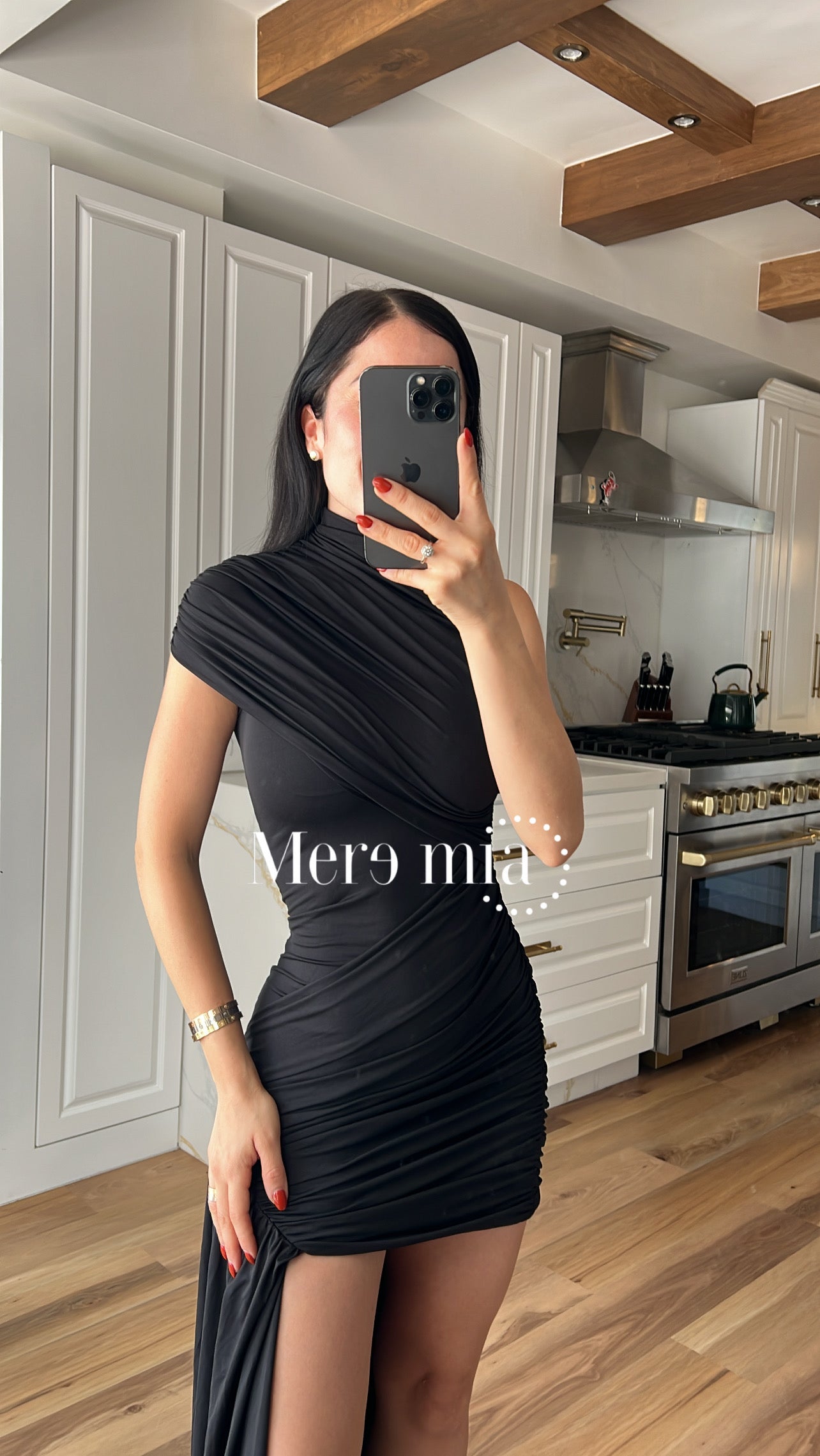 Vestido cruzado estola