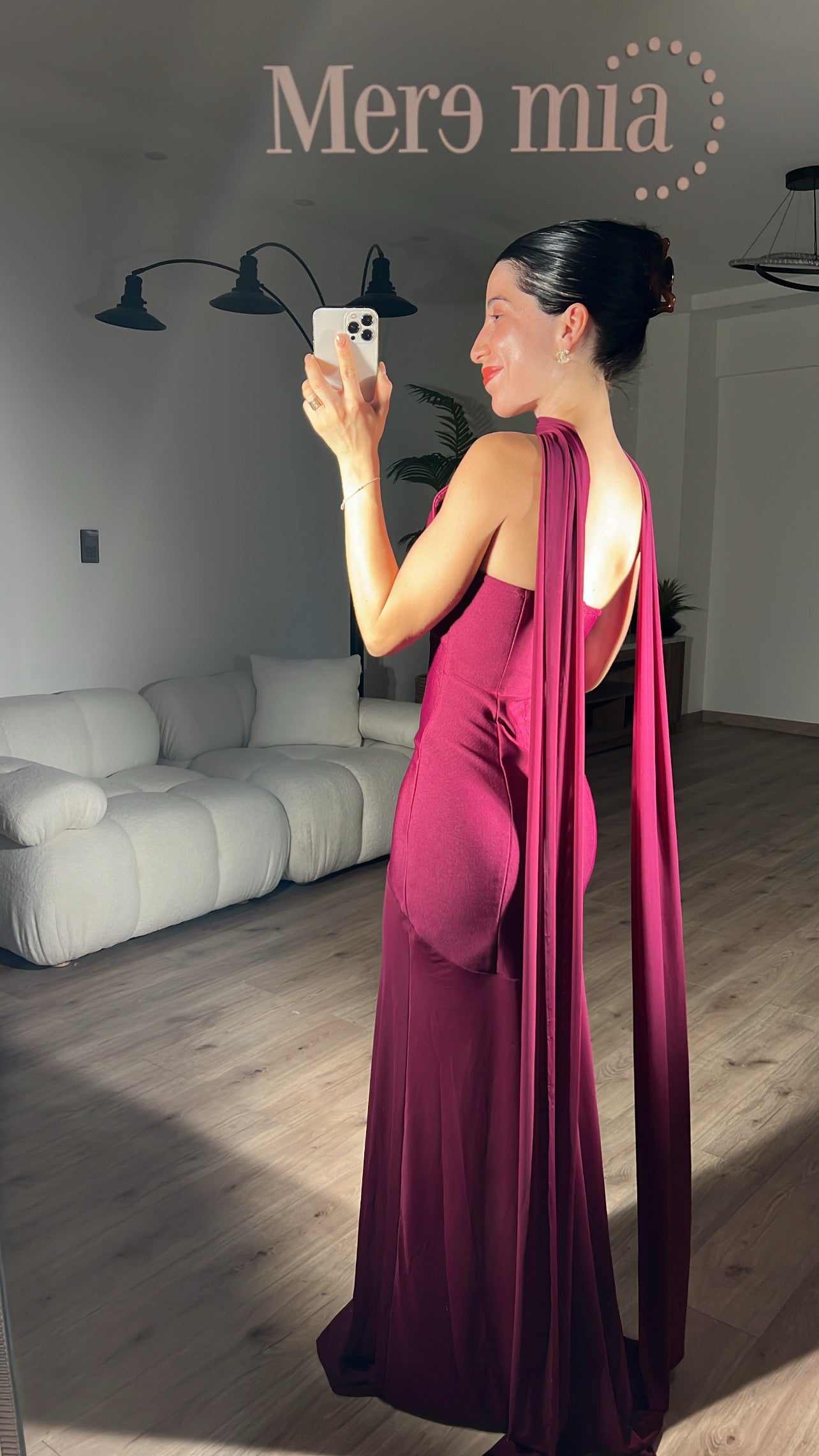 Vestido tinto strapp