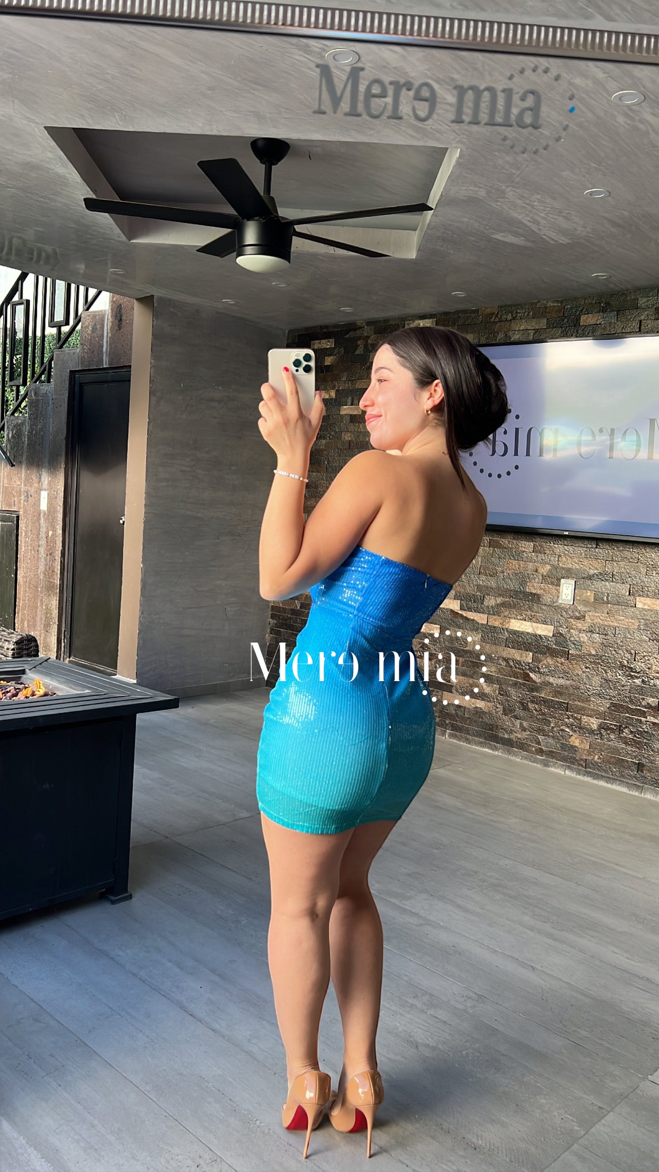 Vestido lent colores azul