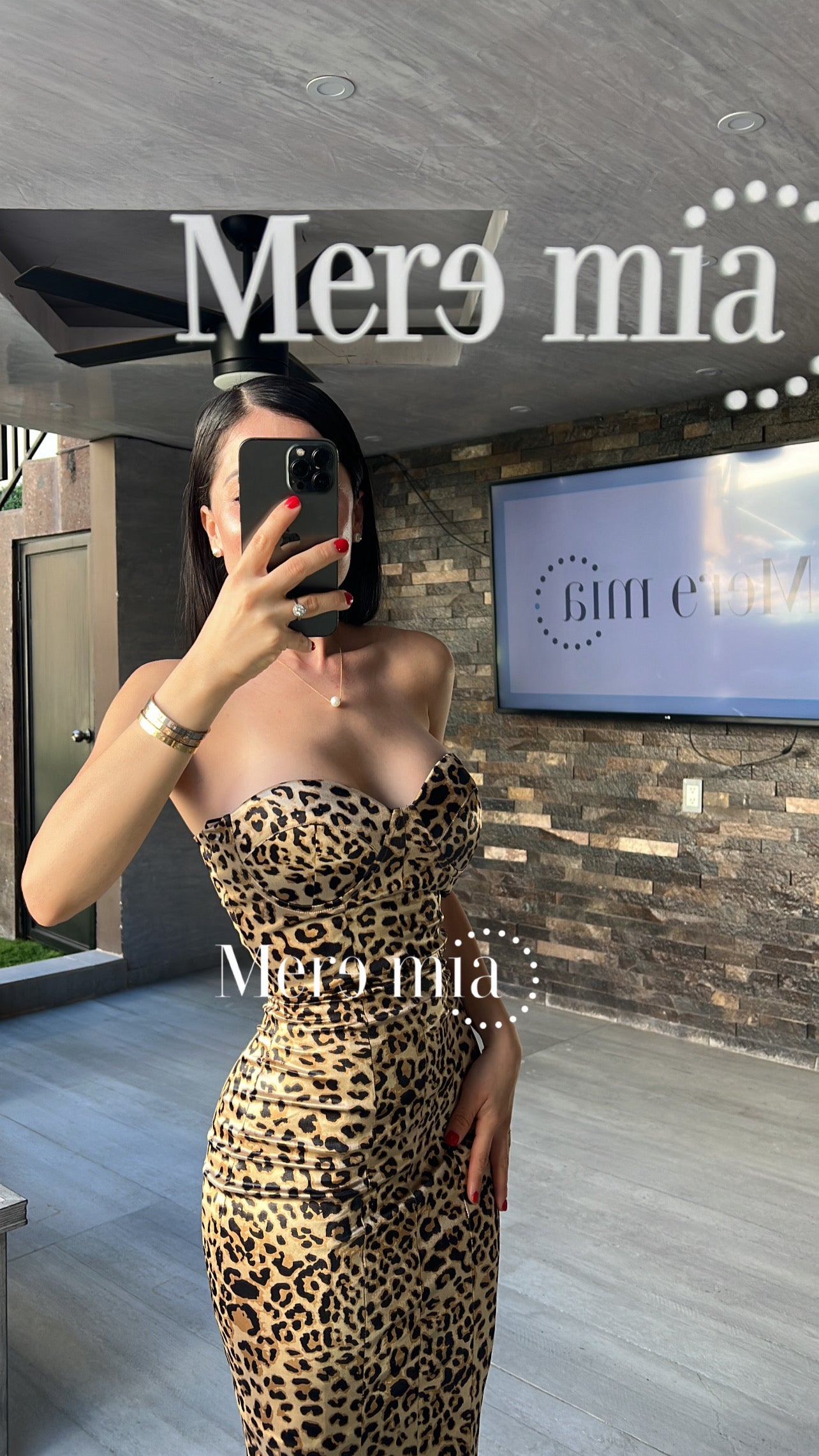 Vestido animal print