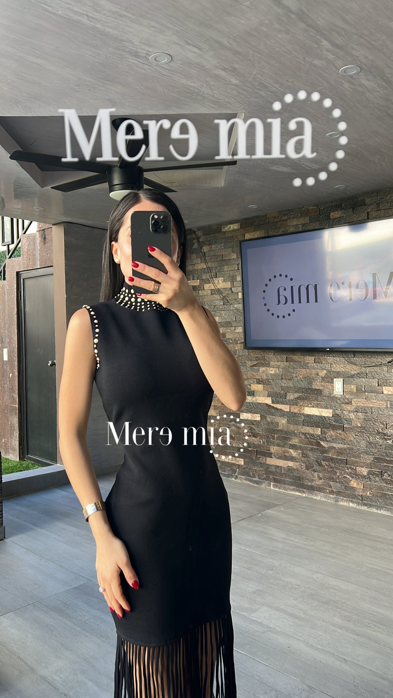 Vestido barbas estoperoles