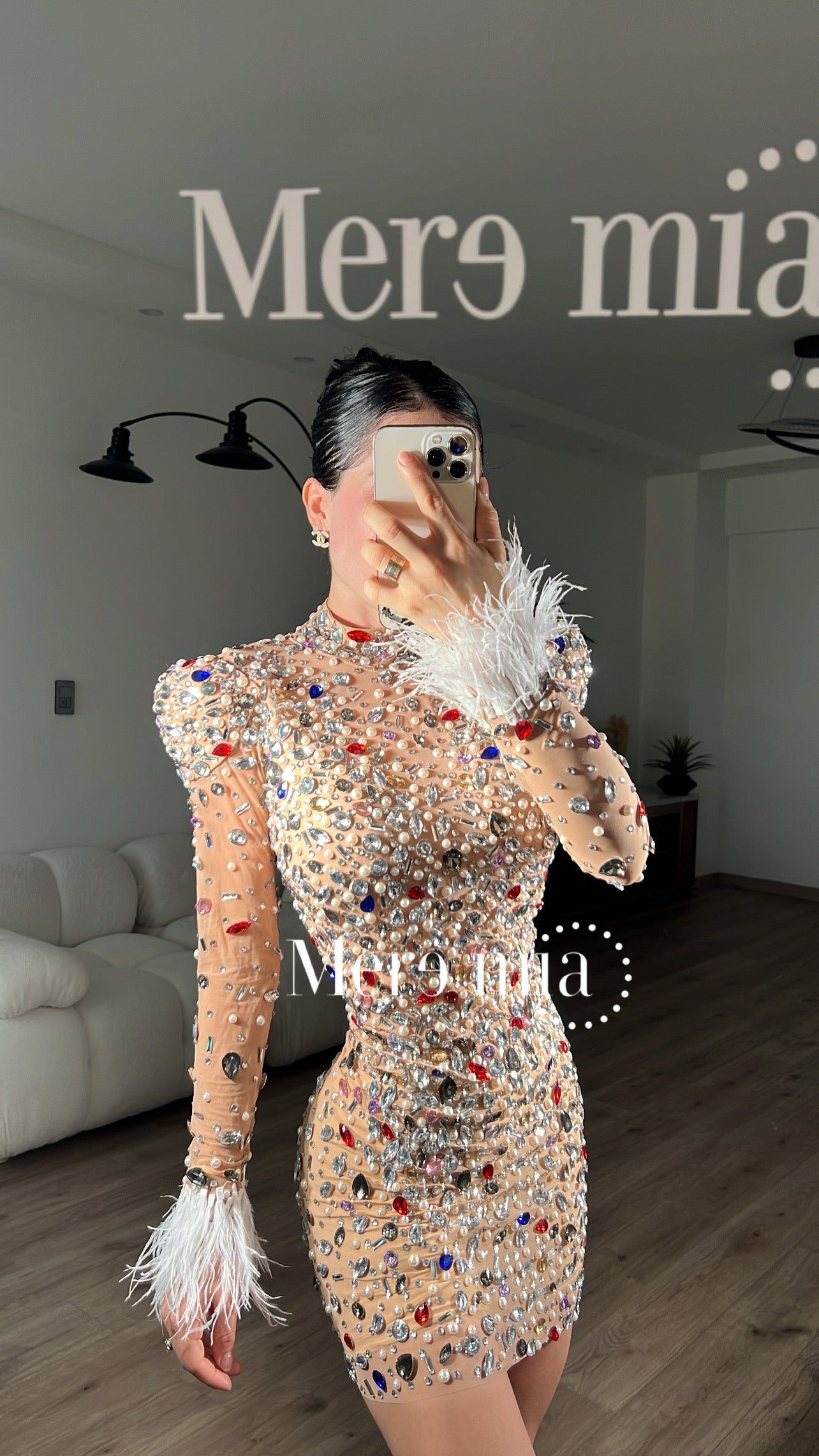 Vestido nude colores