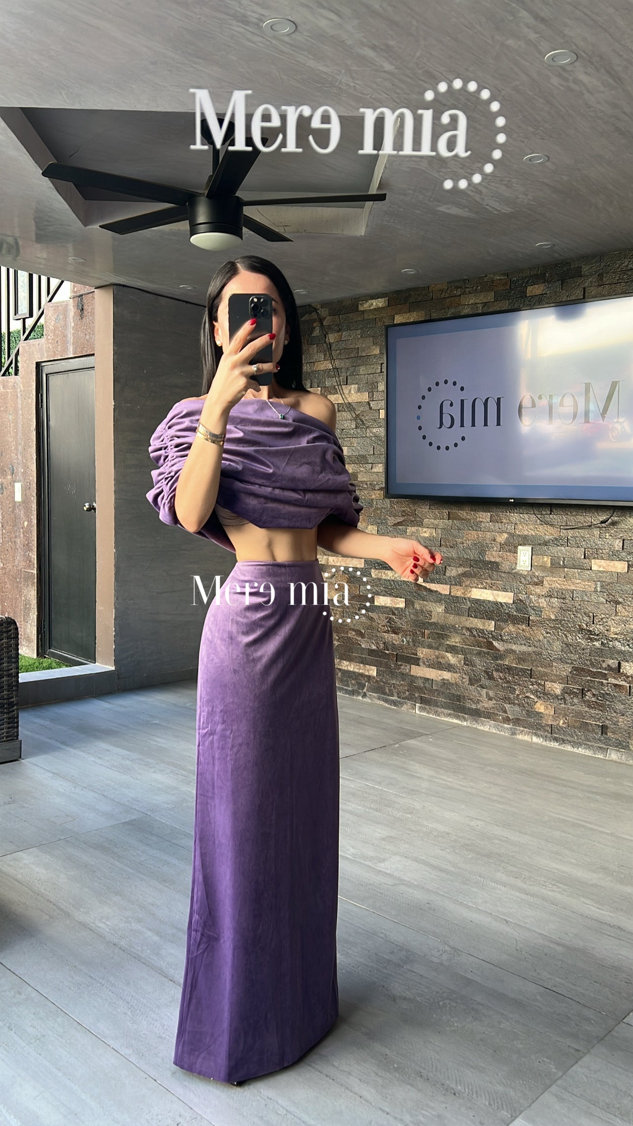 Conjunto top plisado terc