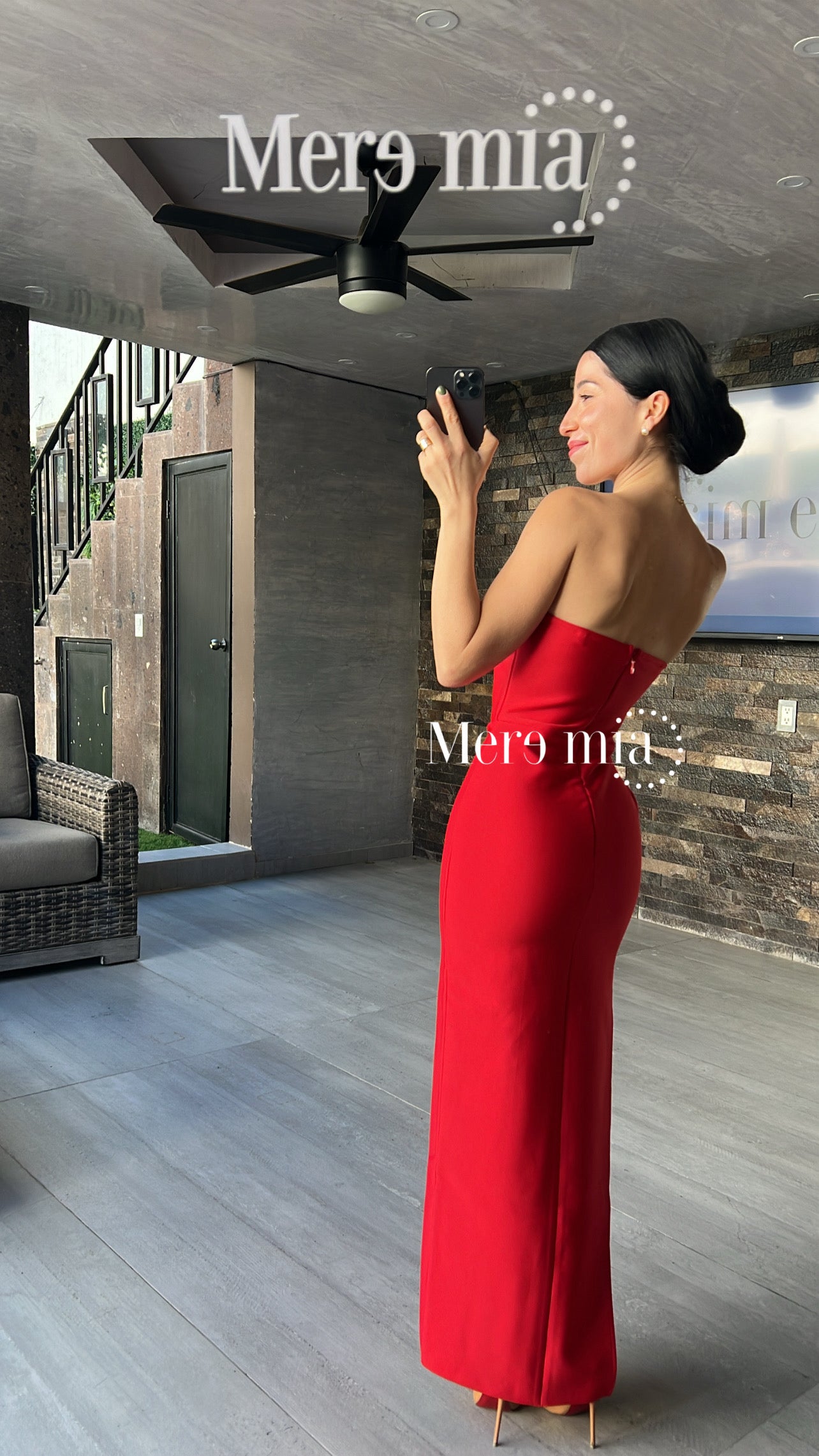 Vestido rojo apl arr