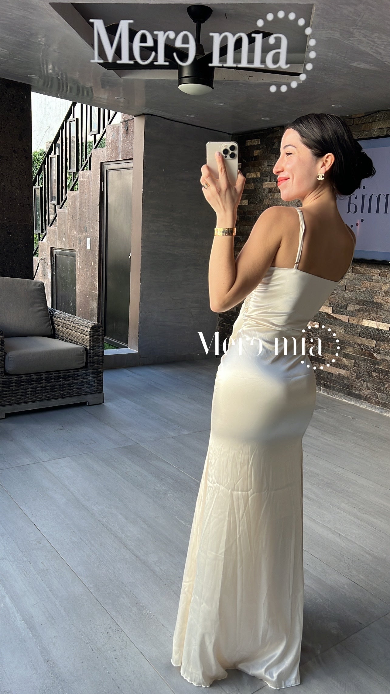 Vestido perla sat flor