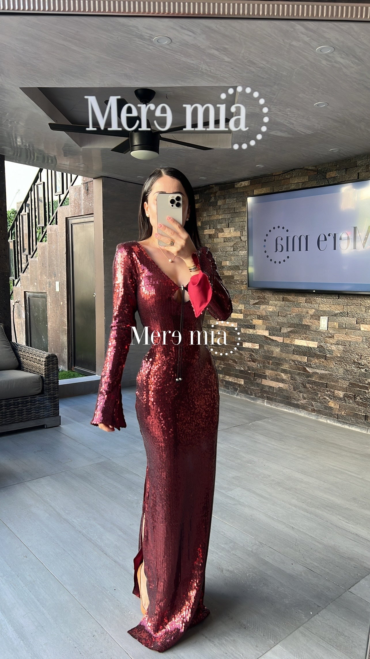 Vestido tinto lent ml