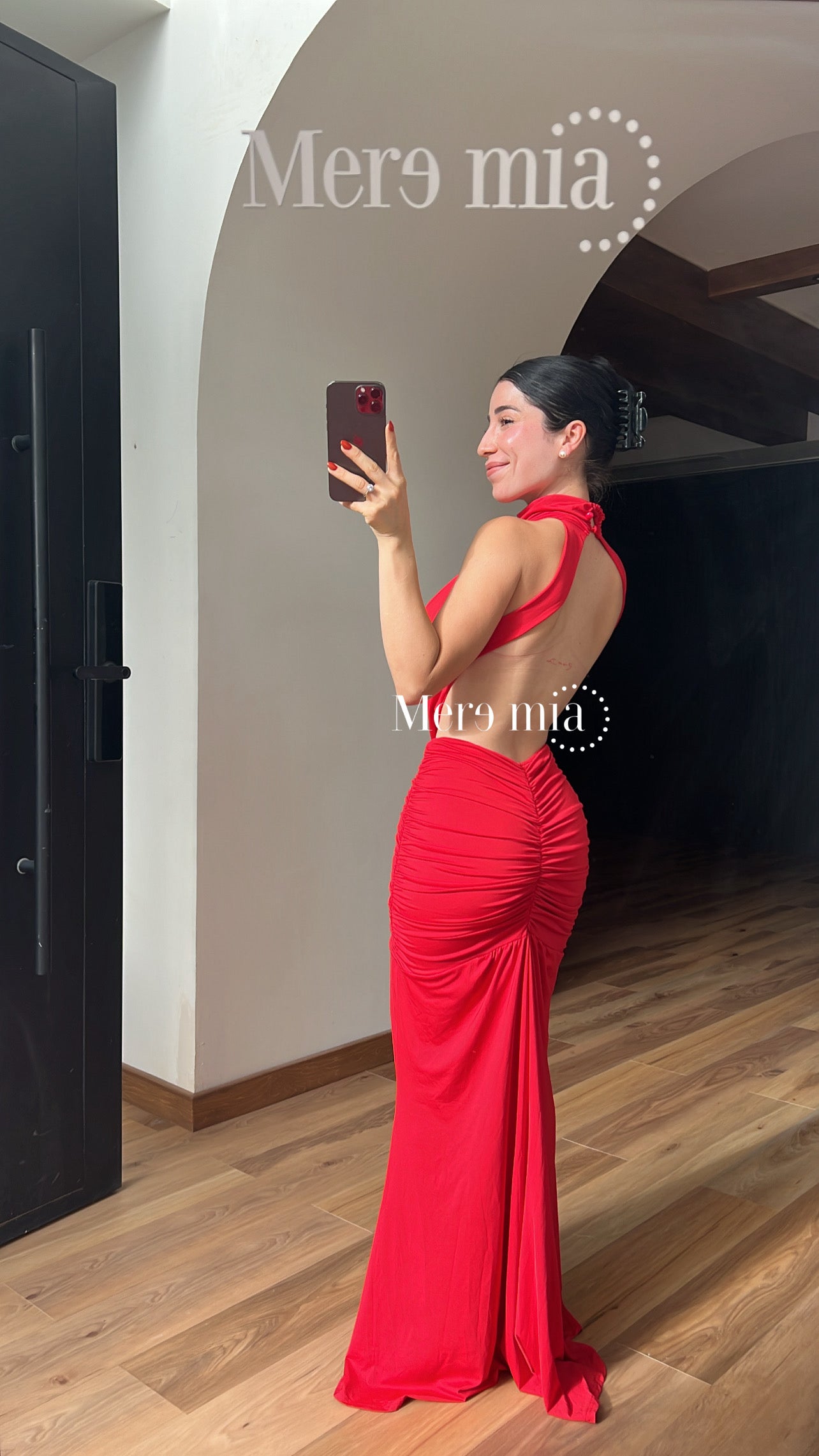Vestido estola sin espalda