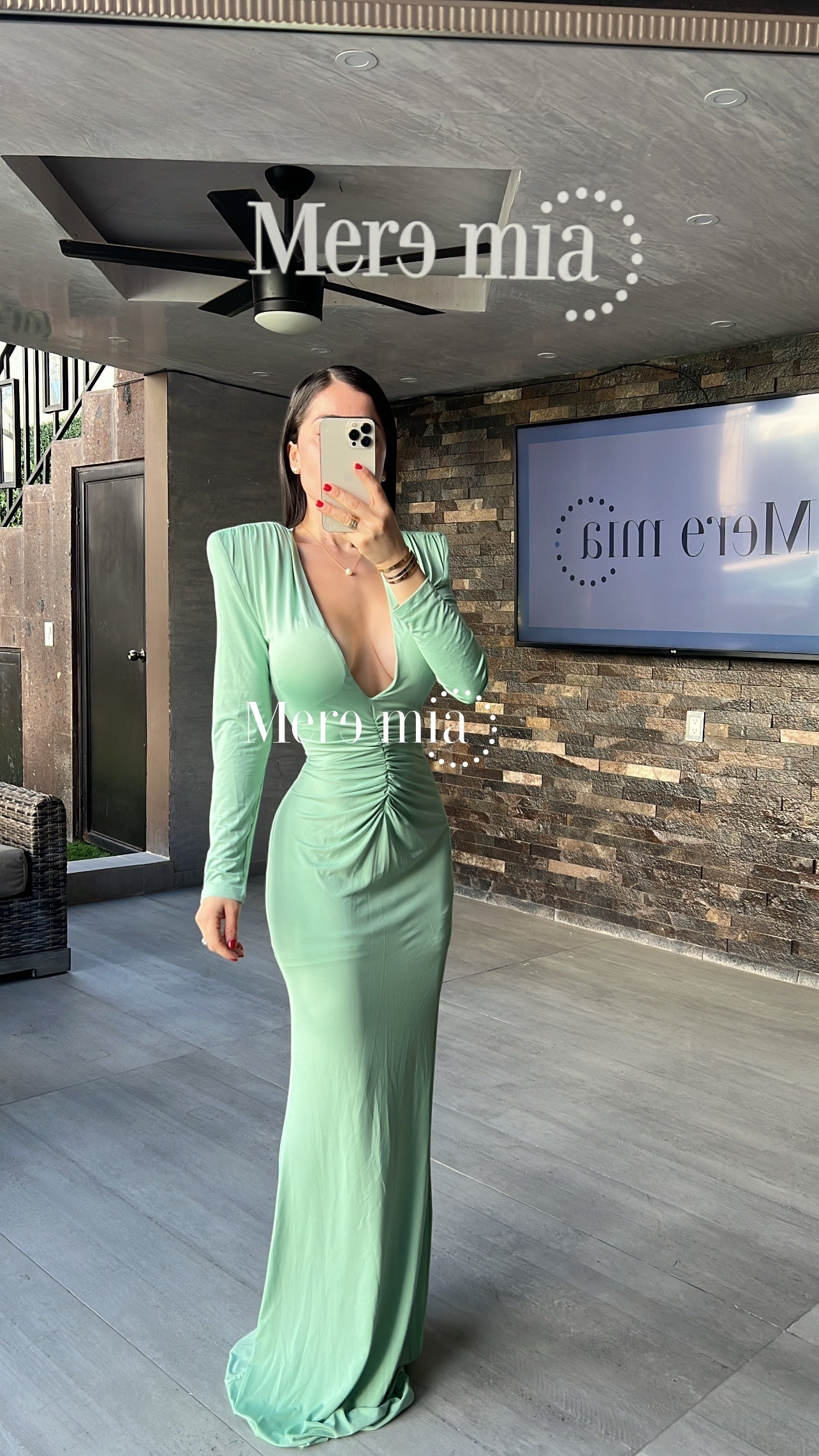 Vestido verde menta V