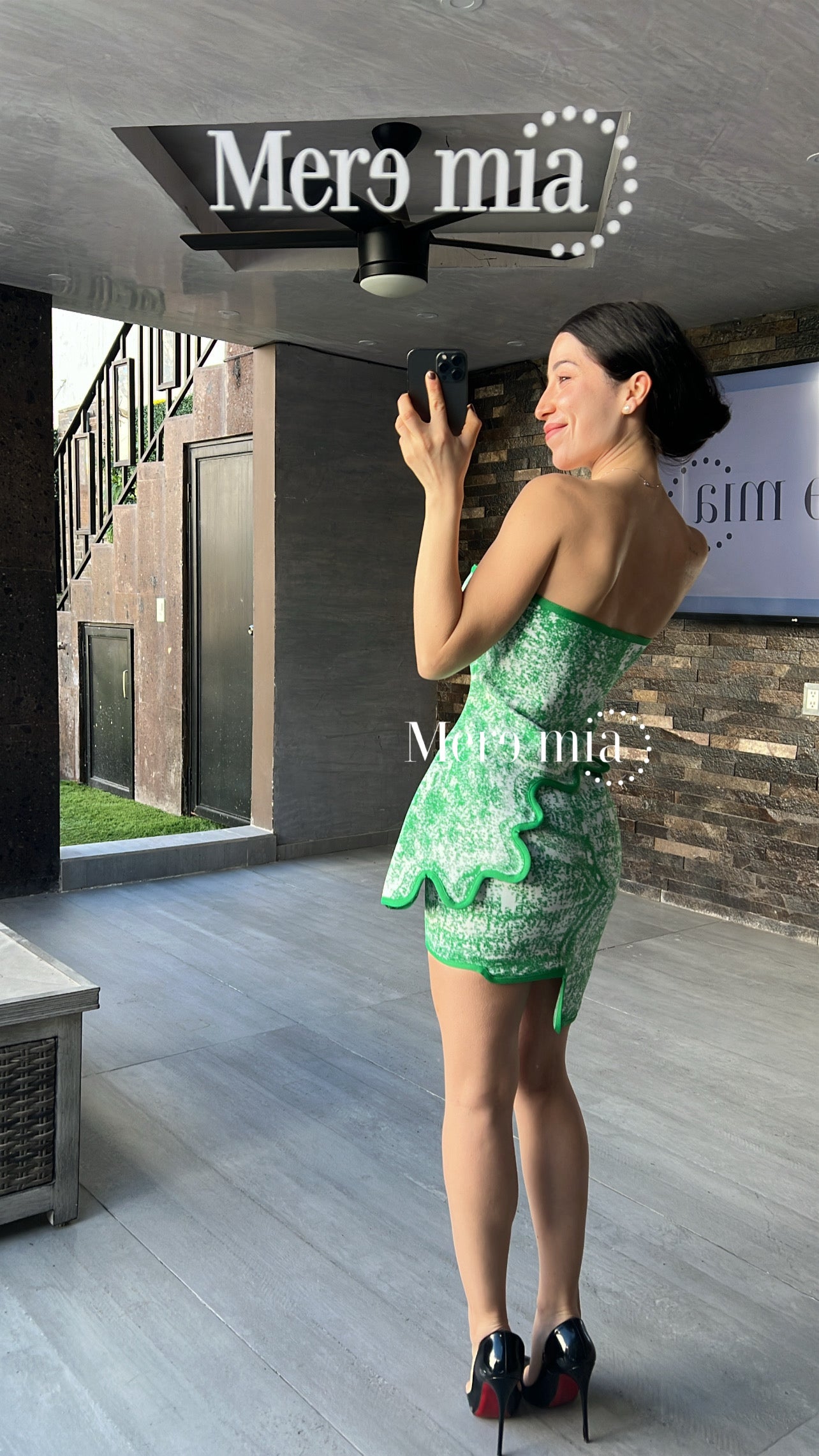 Conjunto verde blanco asim