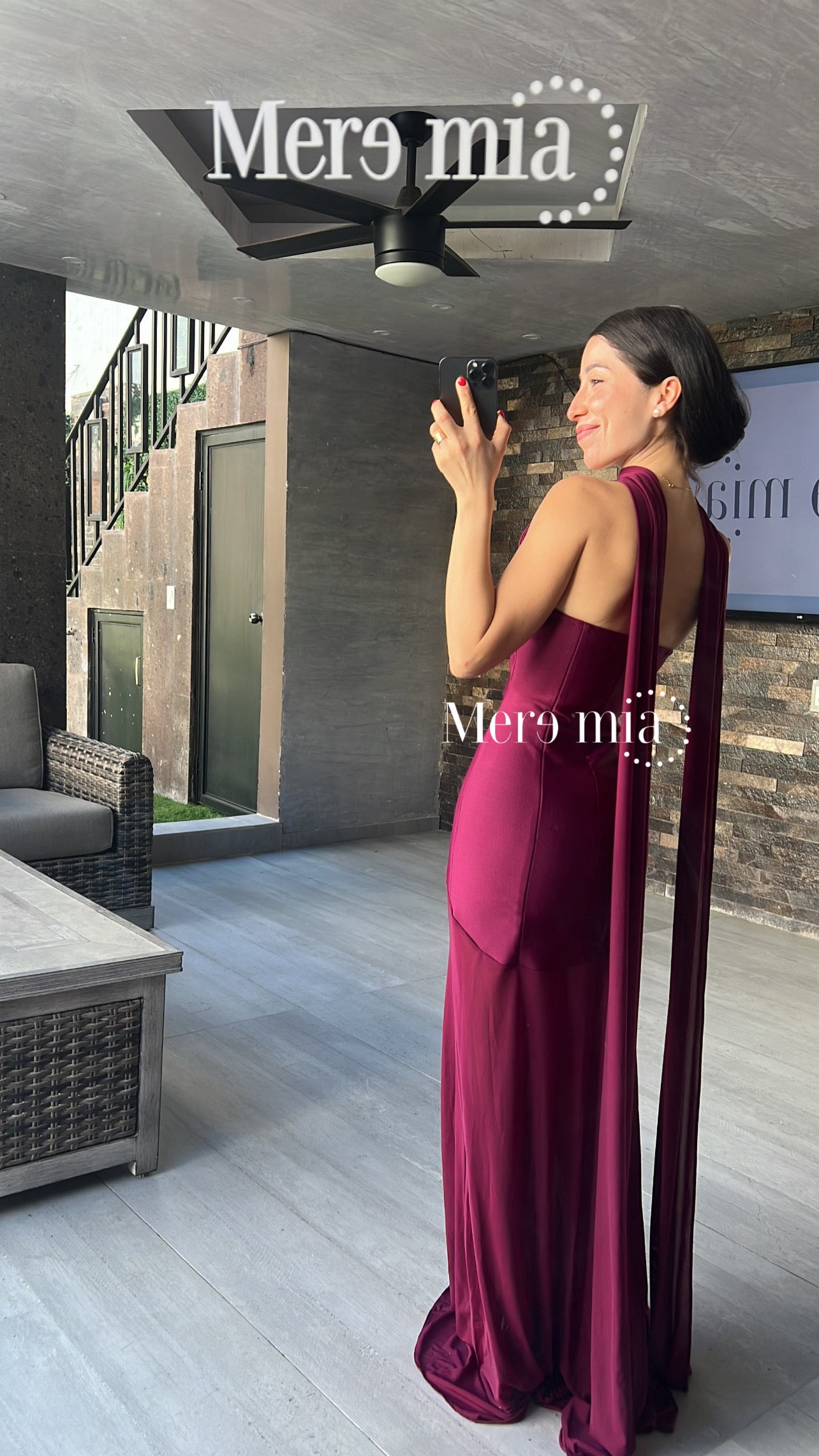 Vestido tinto strapp
