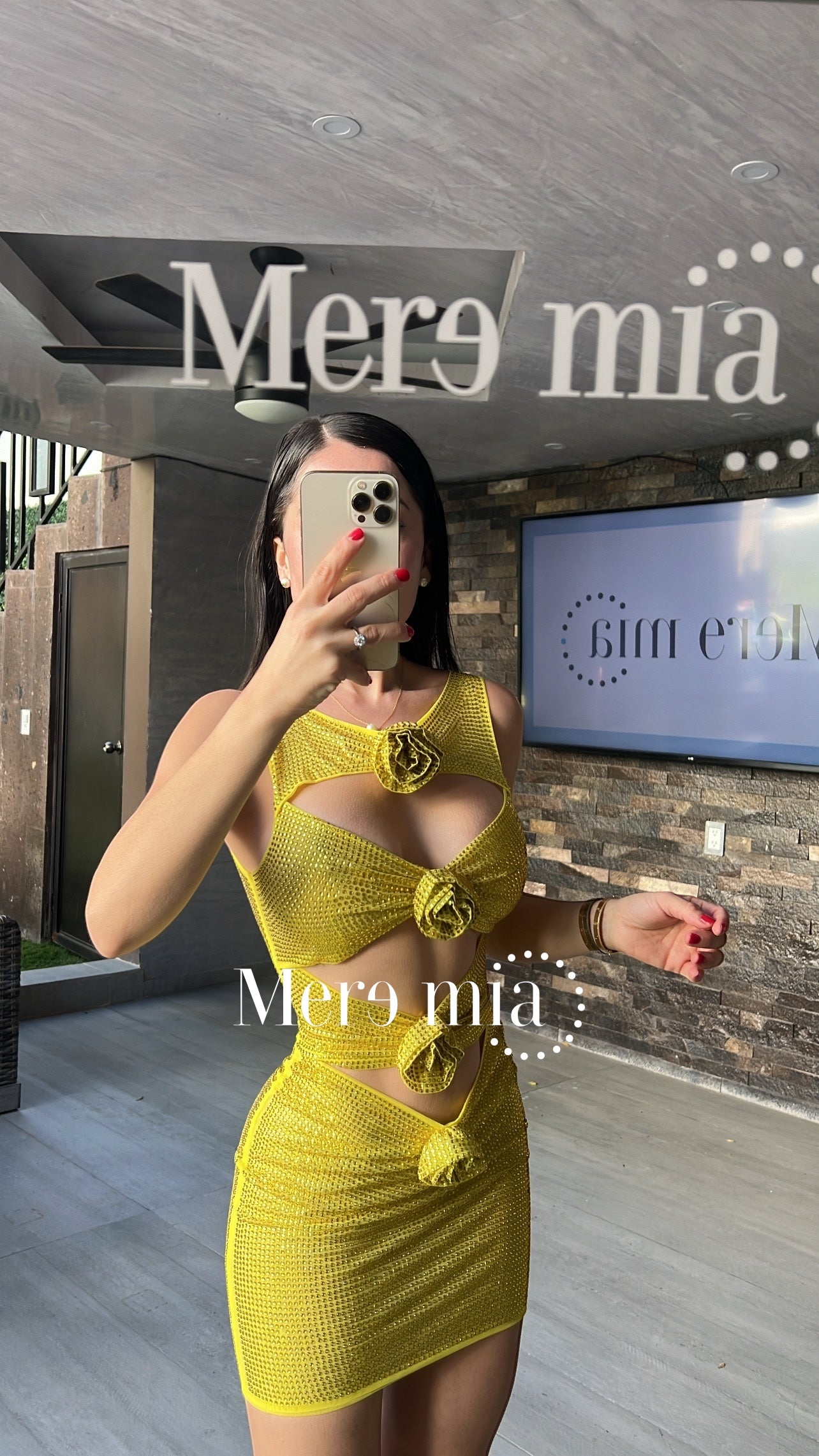 Vestido puntos flores most