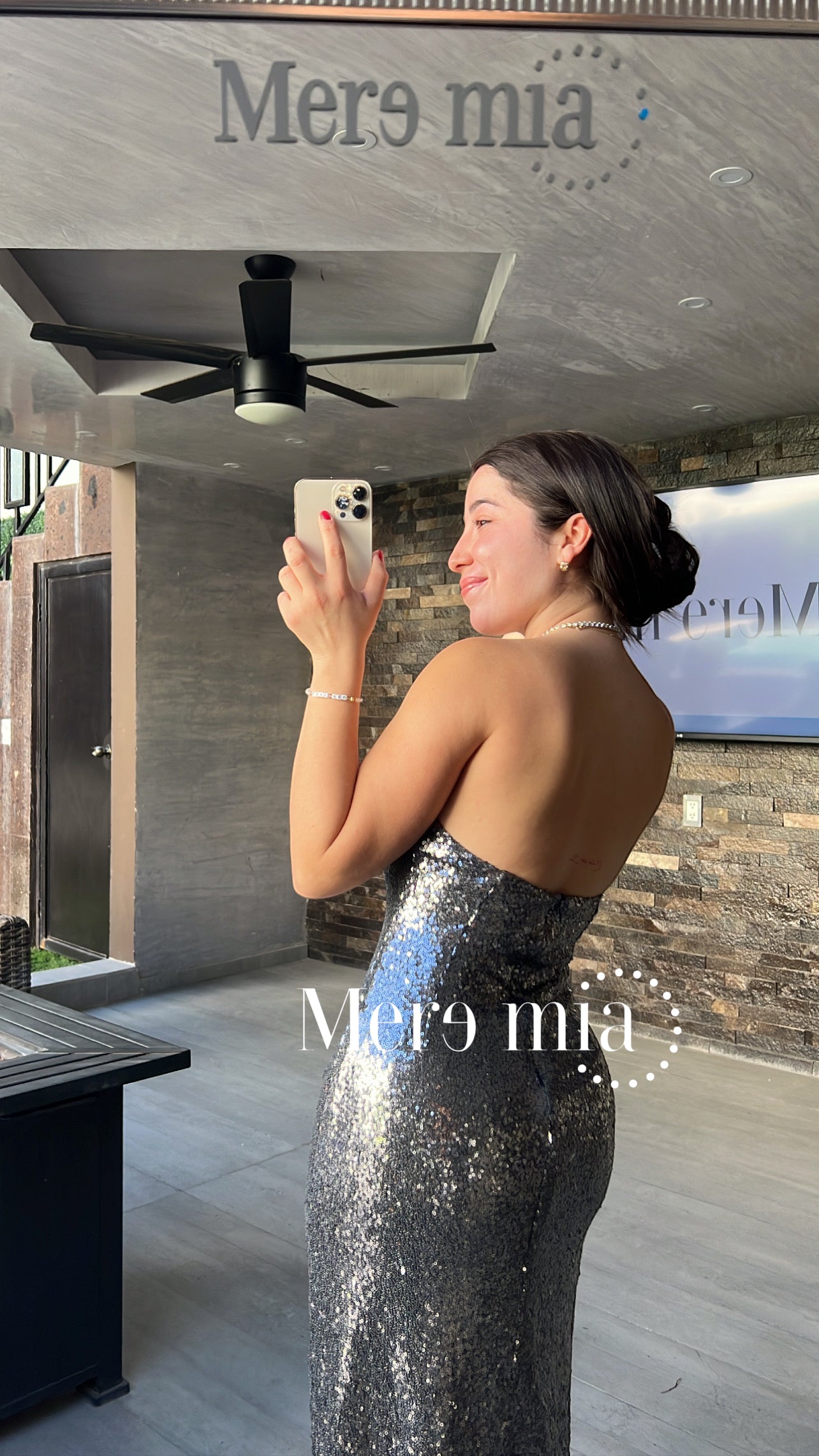 Vestido plata osc lent