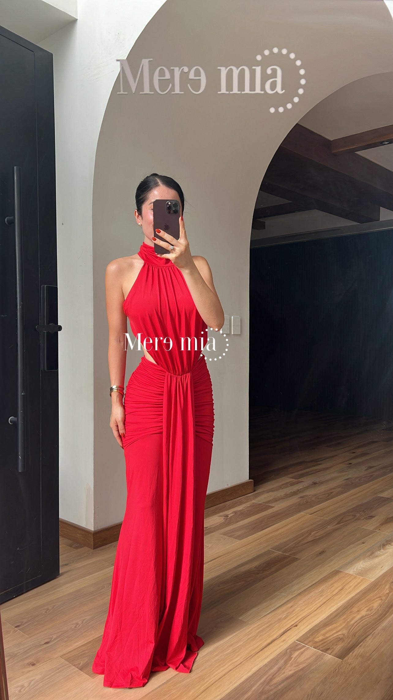 Vestido estola sin espalda