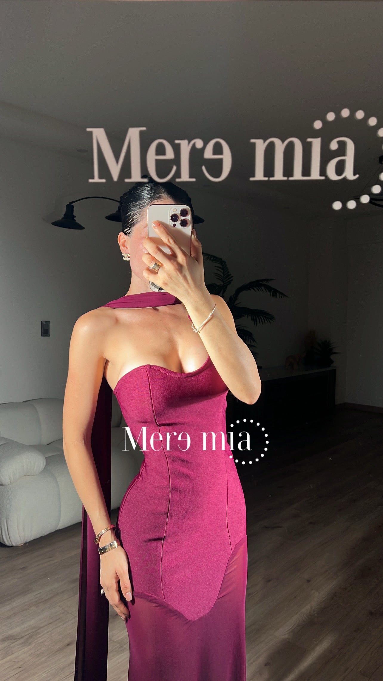 Vestido tinto strapp