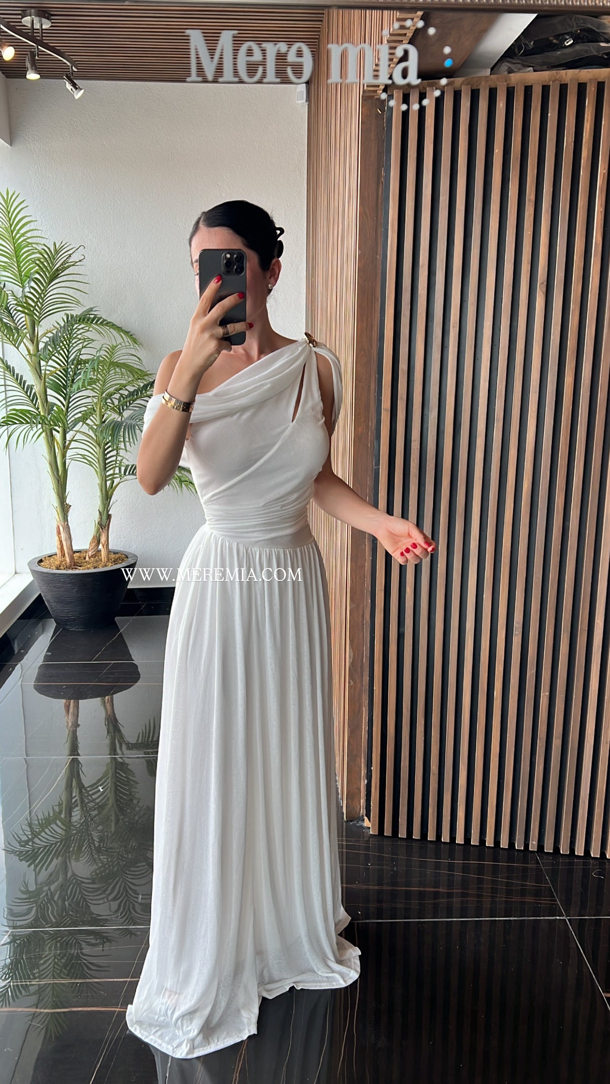 Vestido olan plisado str