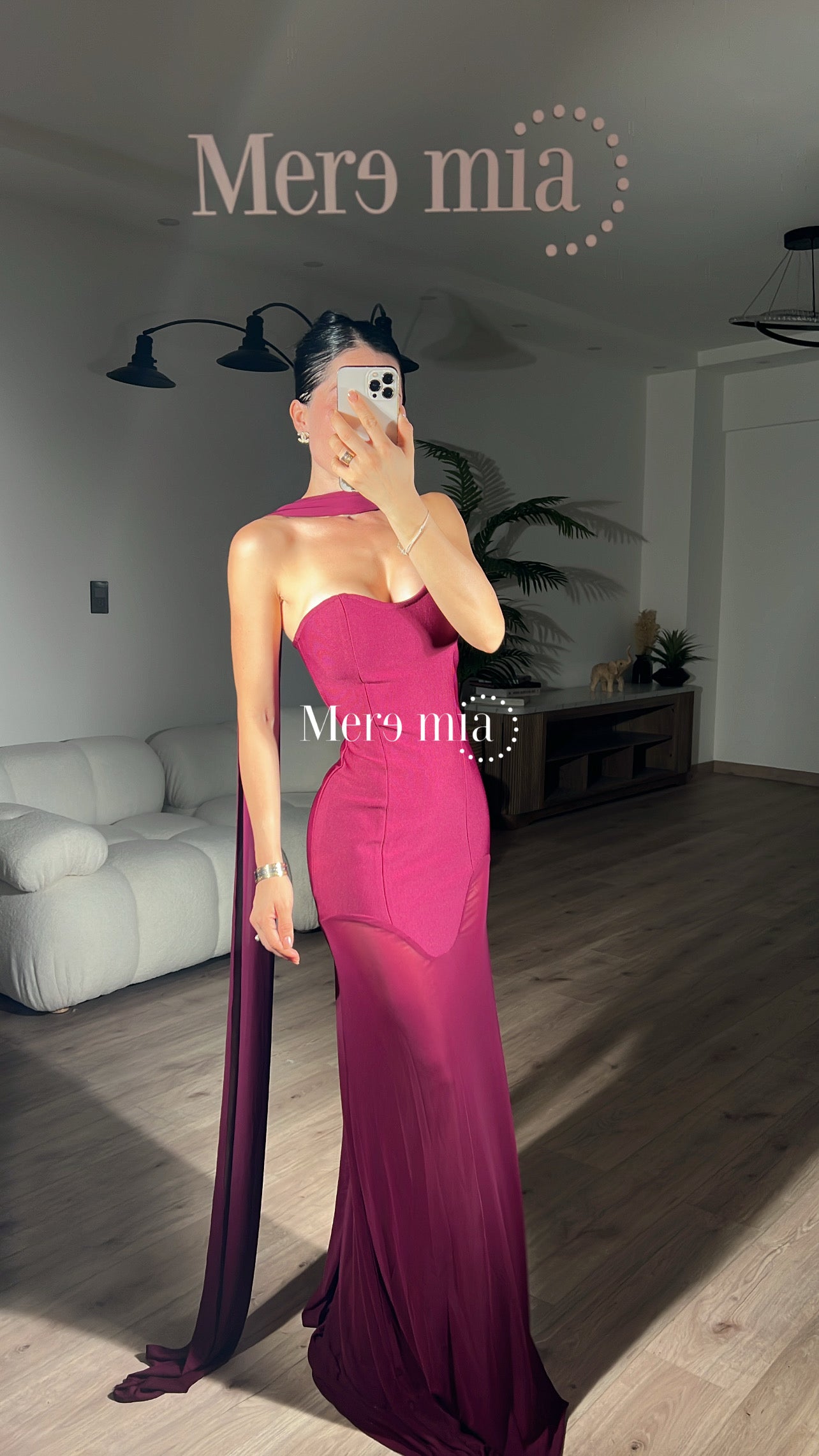 Vestido tinto strapp