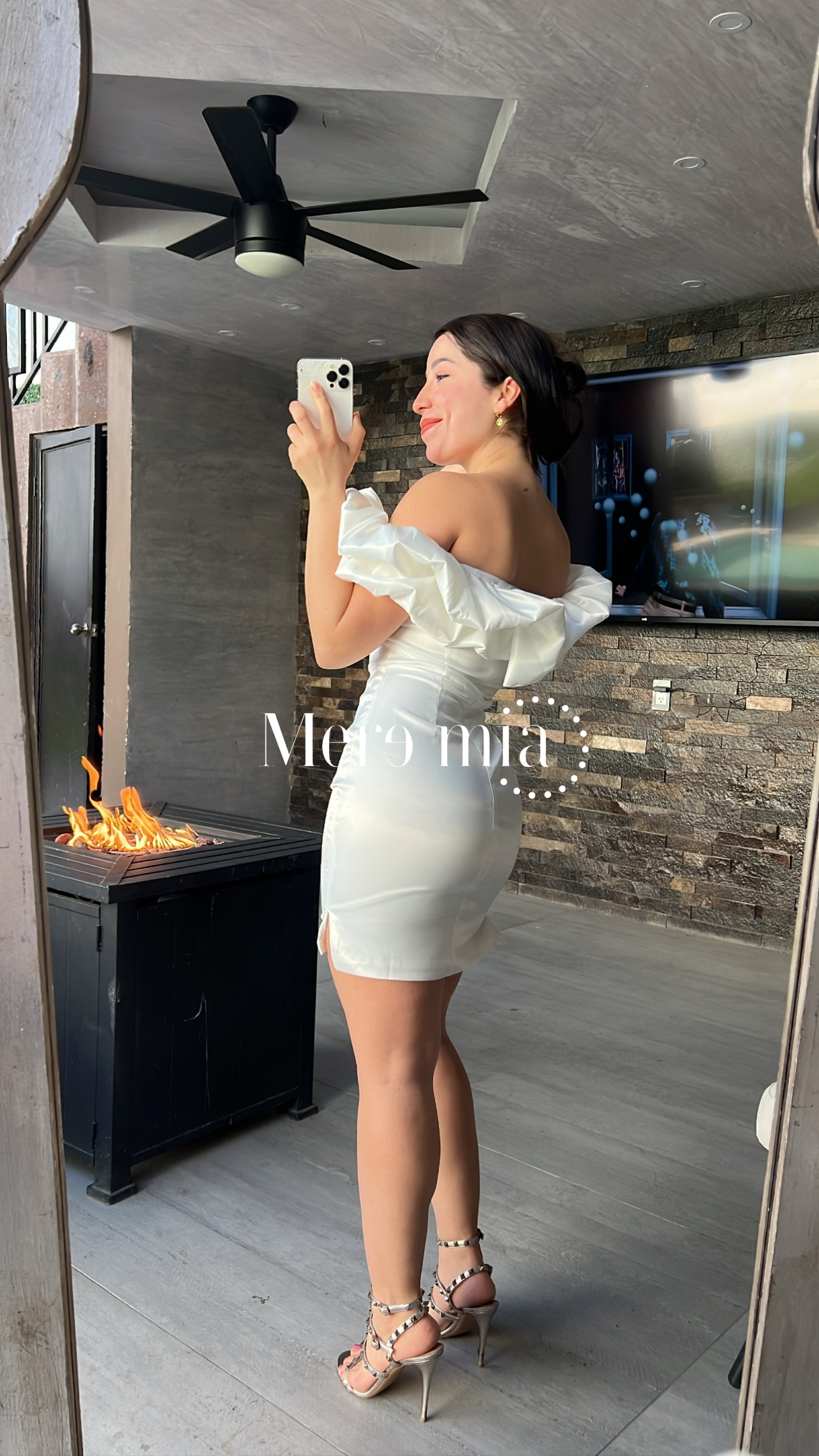 Vestido blanco olanes
